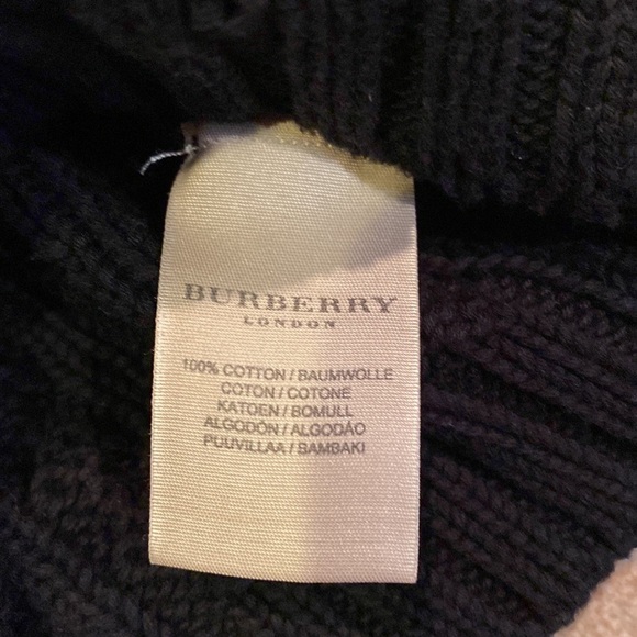 Burberry Women’s Black Cropped Cardigan Top Size Medium - Picture 5 of 6
